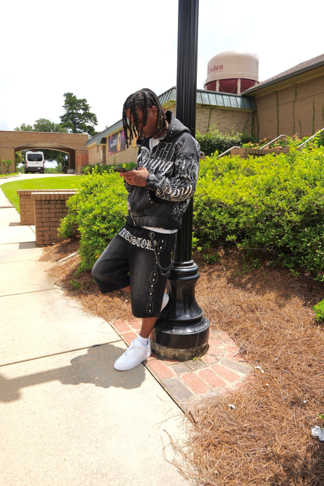 "Living Angelz" Black Zip Up