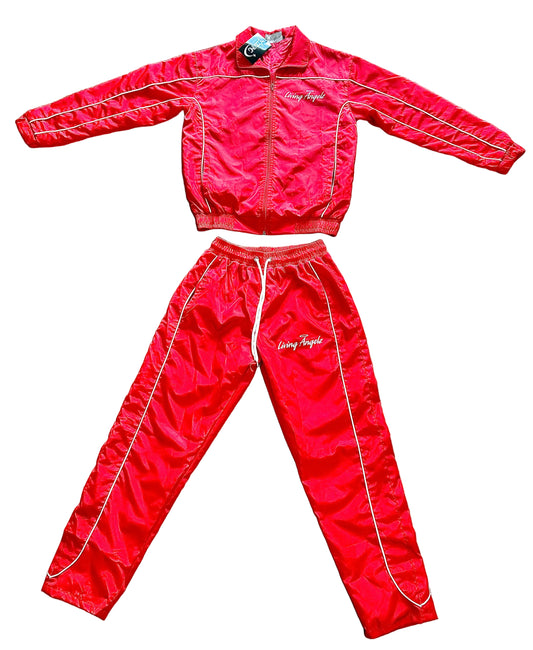 Red Windbreaker Set