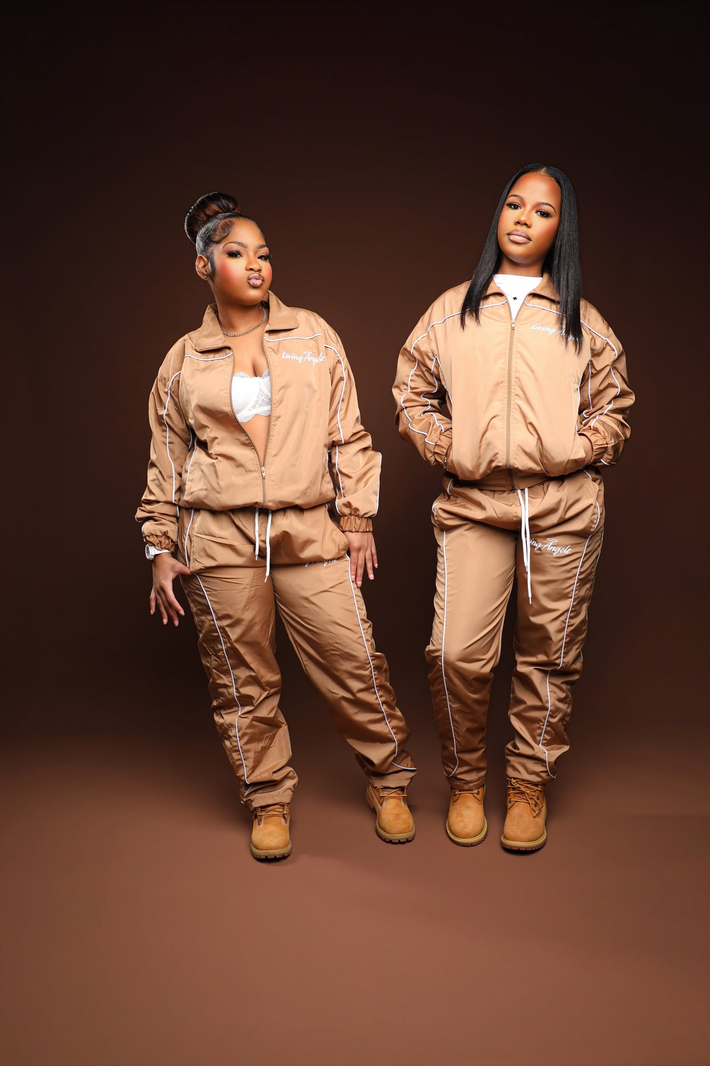 Tan Windbreaker Set