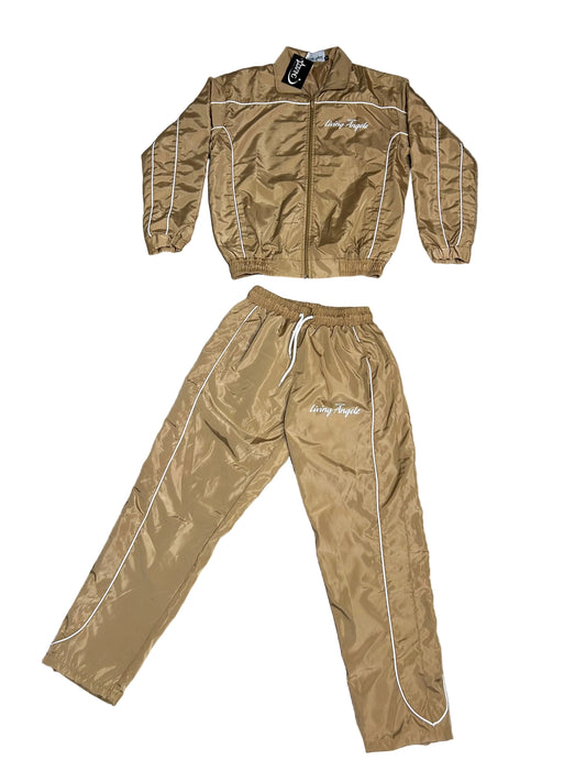 Tan Windbreaker Set
